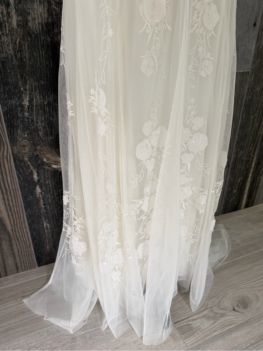 BHLDN Calla Sleeveless Tulle Floral Appliqué Maxi Dress - Picture 5 of 15